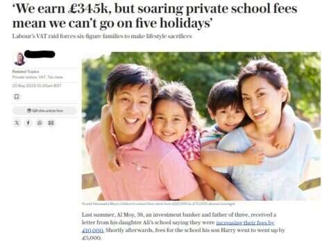 Telegraph withdraws banker school fees story after being deceived by source